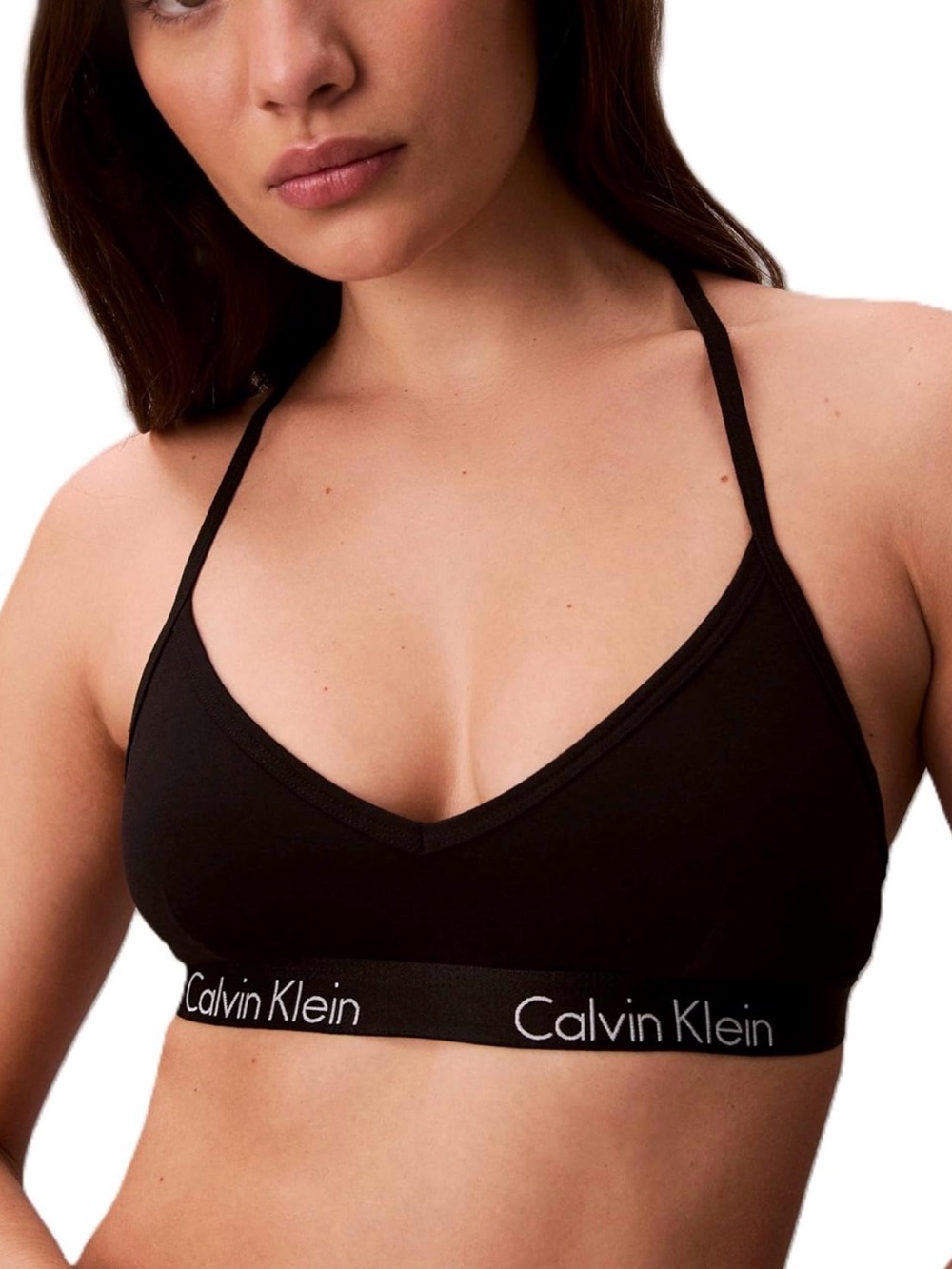Calvin Klein Black Logo Elastic Bralette